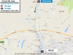 Access Google maps temple #5 : Jizoji The 88 temples Shikoku pilgrimage ( Henro Michi )