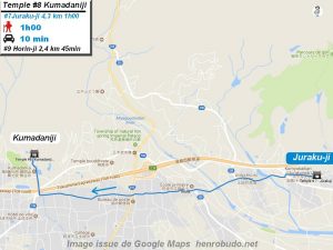 Access Google maps temple #8 : Kumadaniji The 88 temples Shikoku pilgrimage ( Henro Michi )